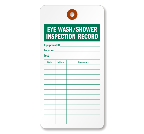 Printable Eye Wash Station Checklist Fasrlens